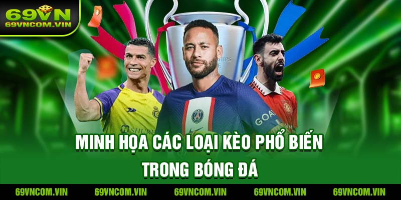 Minh họa các loại kèo phổ biến trong bóng đá