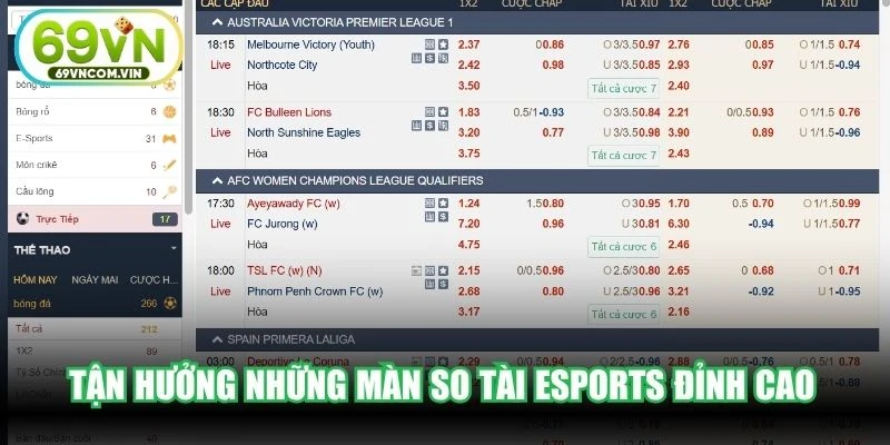 Tận hưởng những màn so tài Esports đỉnh cao cùng các tựa game đình đám