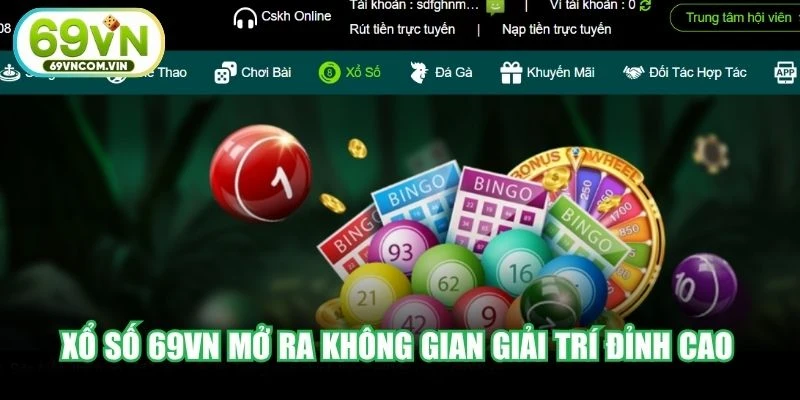 Xổ số 69VN mở ra không gian giải trí đỉnh cao với cơ hội đổi đời trong tầm tay